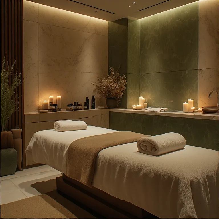 Warm peaceful rooms in spa center in dubai